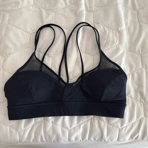 Lululemon Athletica Black Mesh Detail Bra